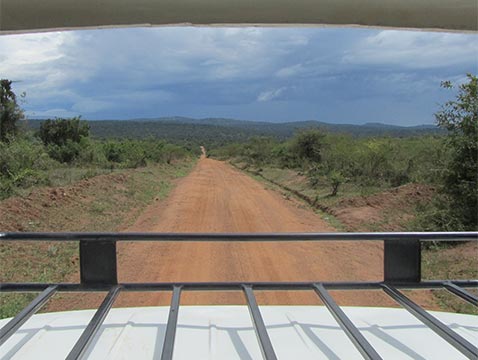 Autofahrt durch Uganda